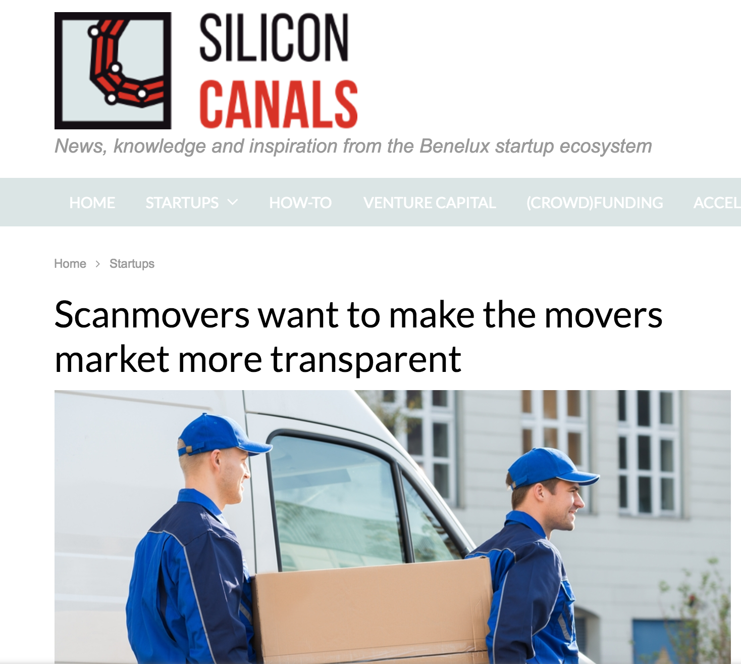 ScanMovers in de media bij Silicon Canals